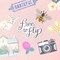 Maggie Holmes Parasol Ephemera Cardstock Die-Cuts 40/Pkg-Icons, Cardstock & Vellum W/Gold Foil
